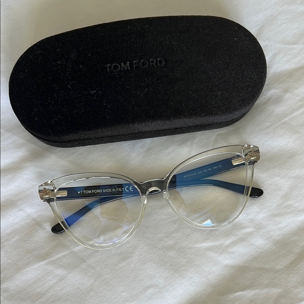 Tom Ford Clear Frame Blue Light Glasses